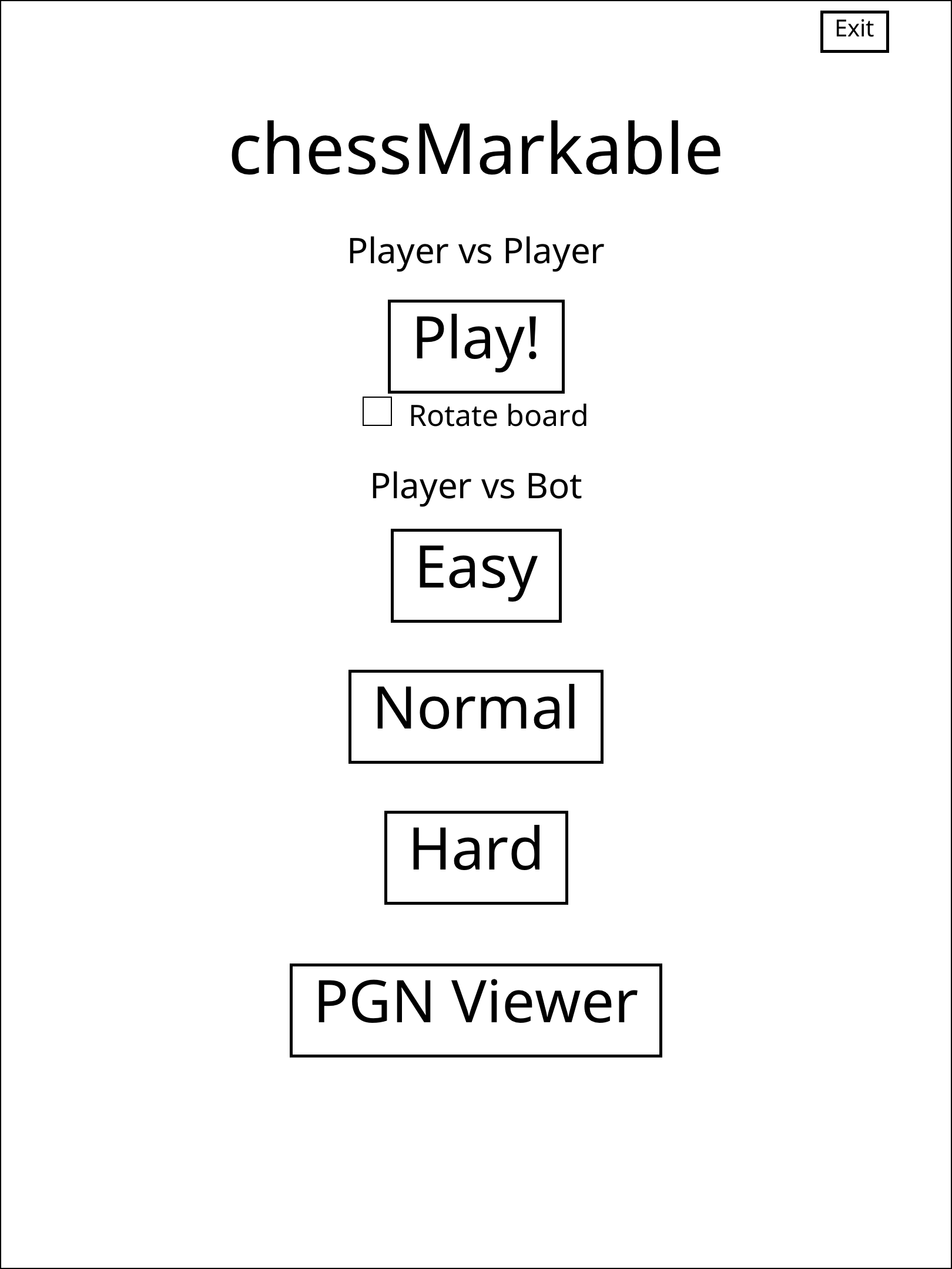 chessmarkable — Menu
