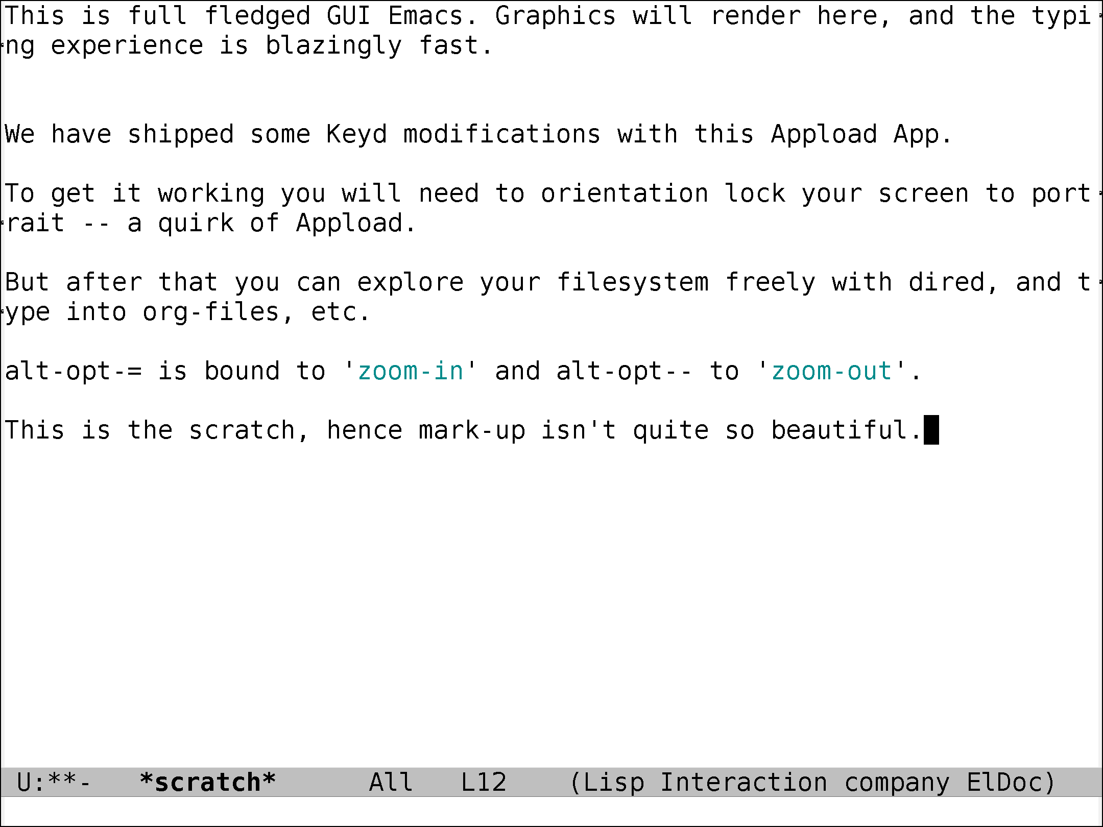 emacsgui — Emacs 1