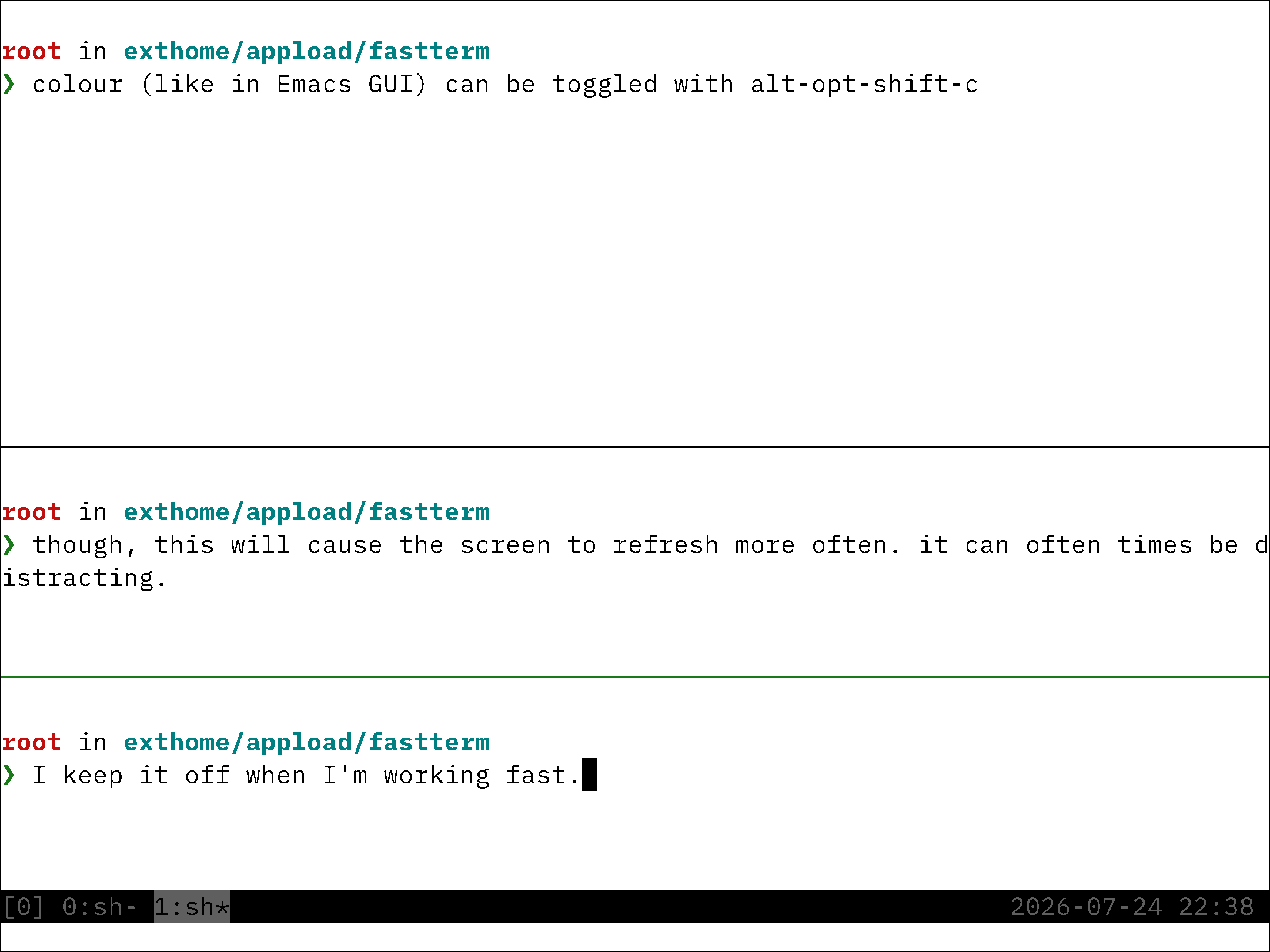 fastterm — Ft 2